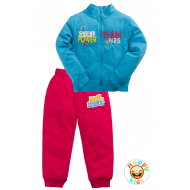 10-378203 "GIRL POWER" Костюм для девочки, 3-7 лет, бирюза\вишневый 10-378203 "GIRL POWER" Костюм для девочки, 3-7 лет, бирюза\вишневый